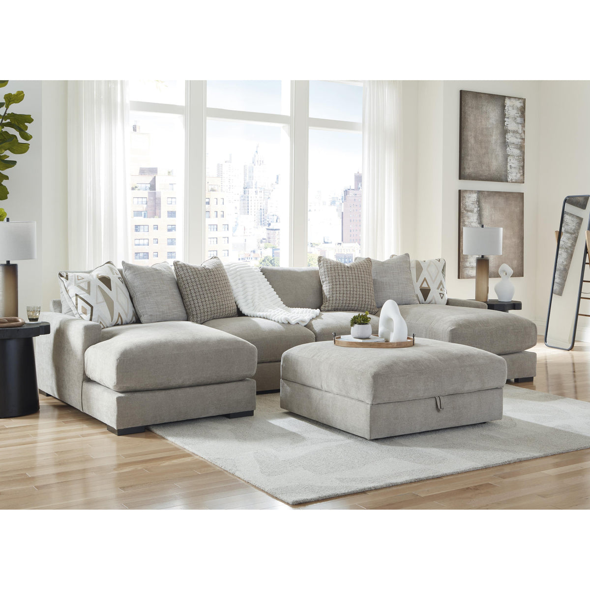 Benchcraft Aslan Court 20305S5 4 pc Sofa Pit Sectional IMAGE 5
