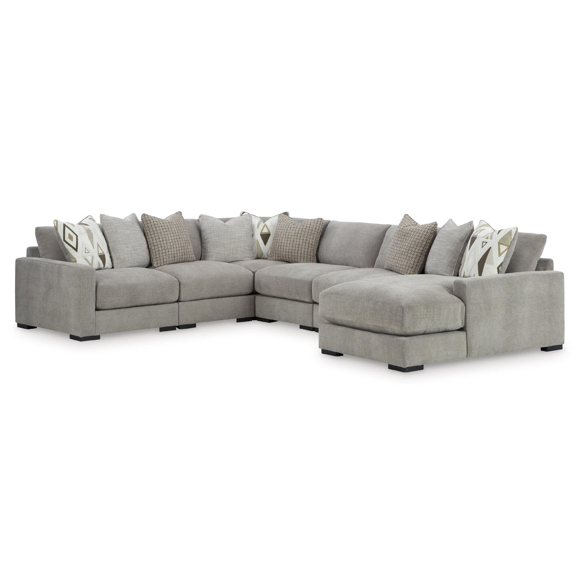 Benchcraft Aslan Court 20305S7 6 pc Sectional with Chaise IMAGE 1
