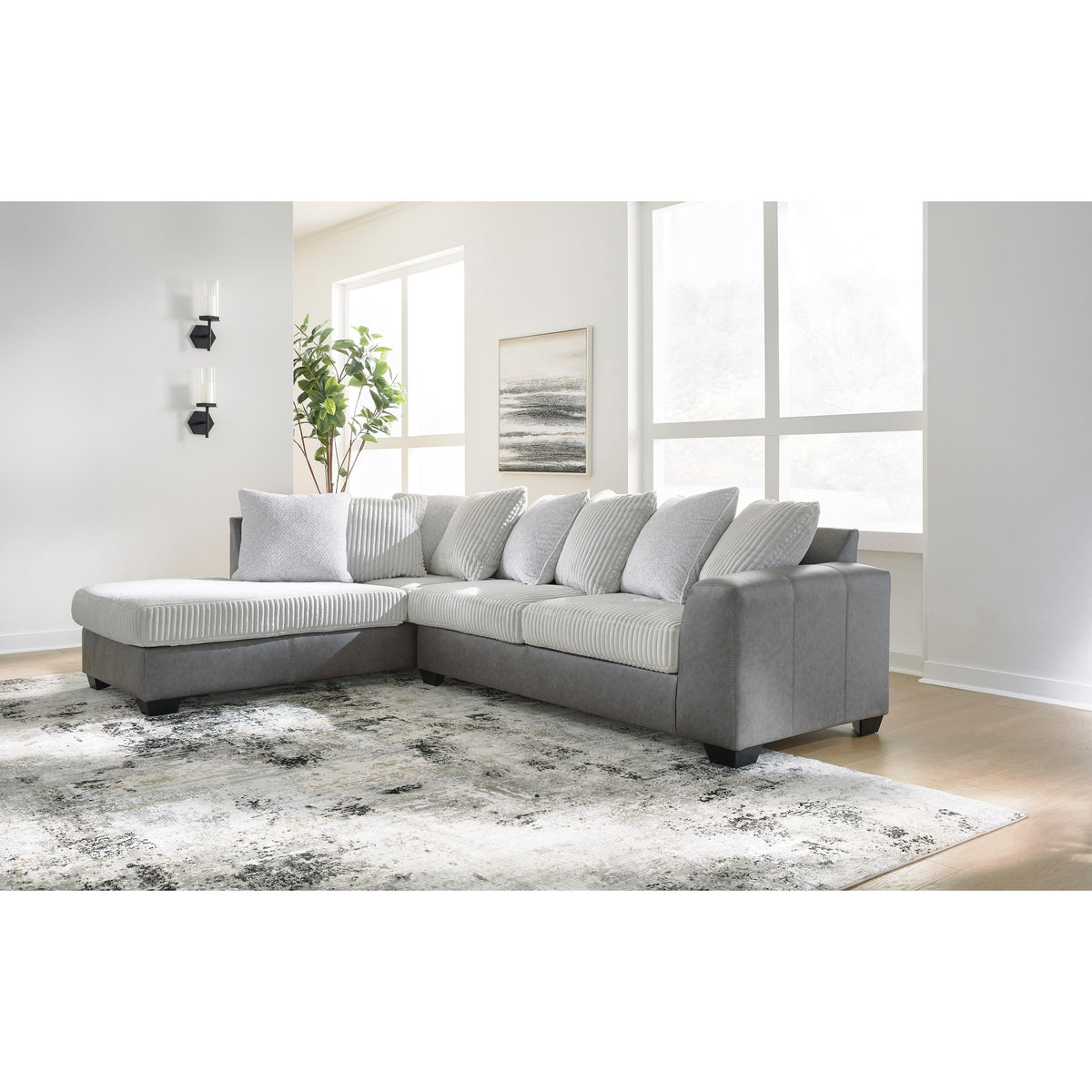 Benchcraft Clairette Court 31503S1 2 pc Sectional with Chaise IMAGE 2