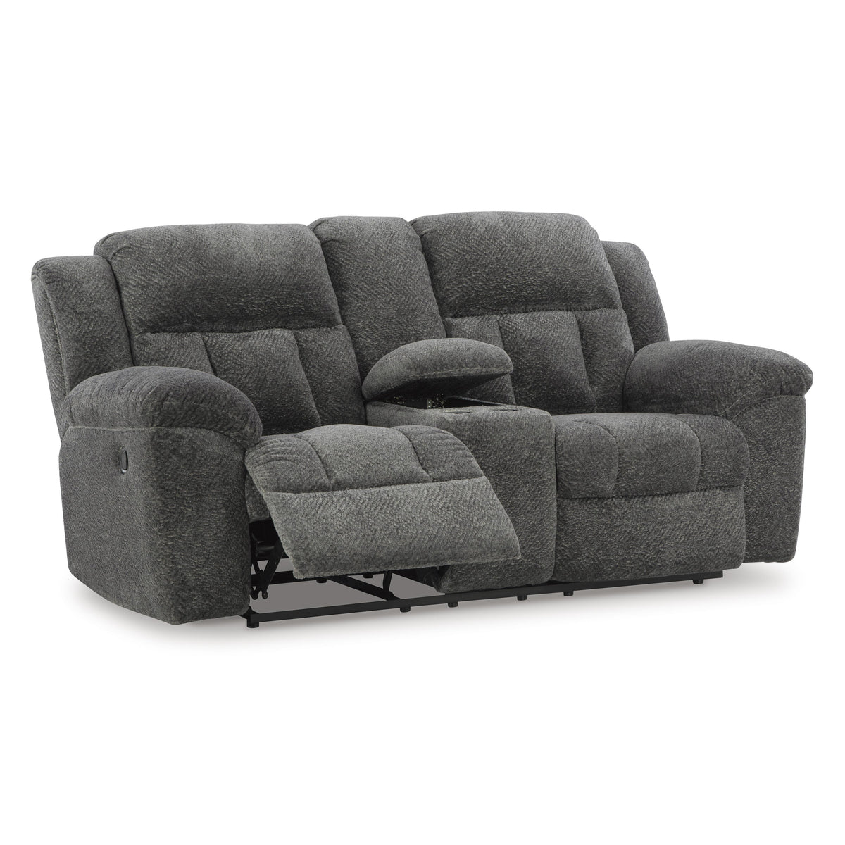 Signature Design by Ashley Frohn 3740694 Double Reclining Loveseat with Console IMAGE 2