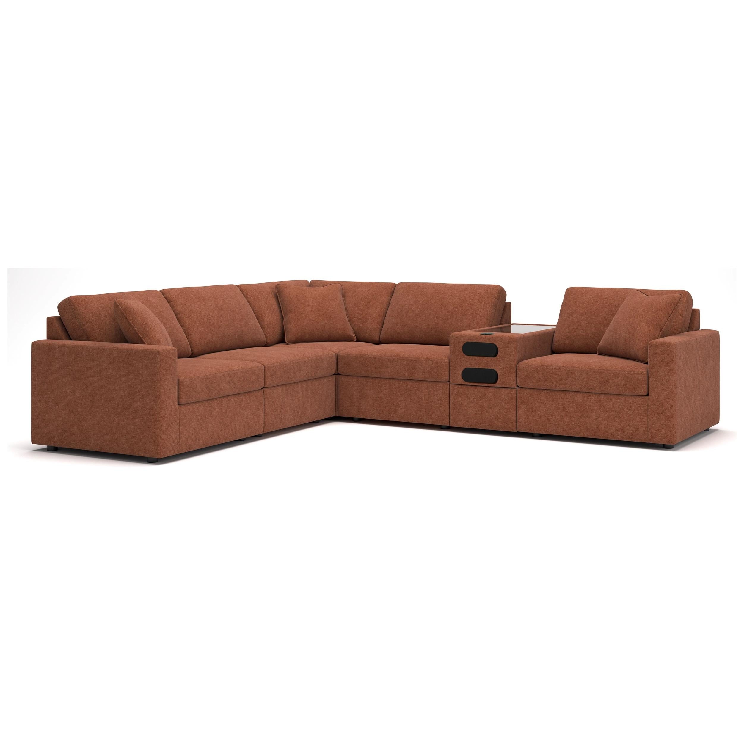 Signature Design by Ashley Modmax 92102S14 6 pc Sectional with Audio System IMAGE 1