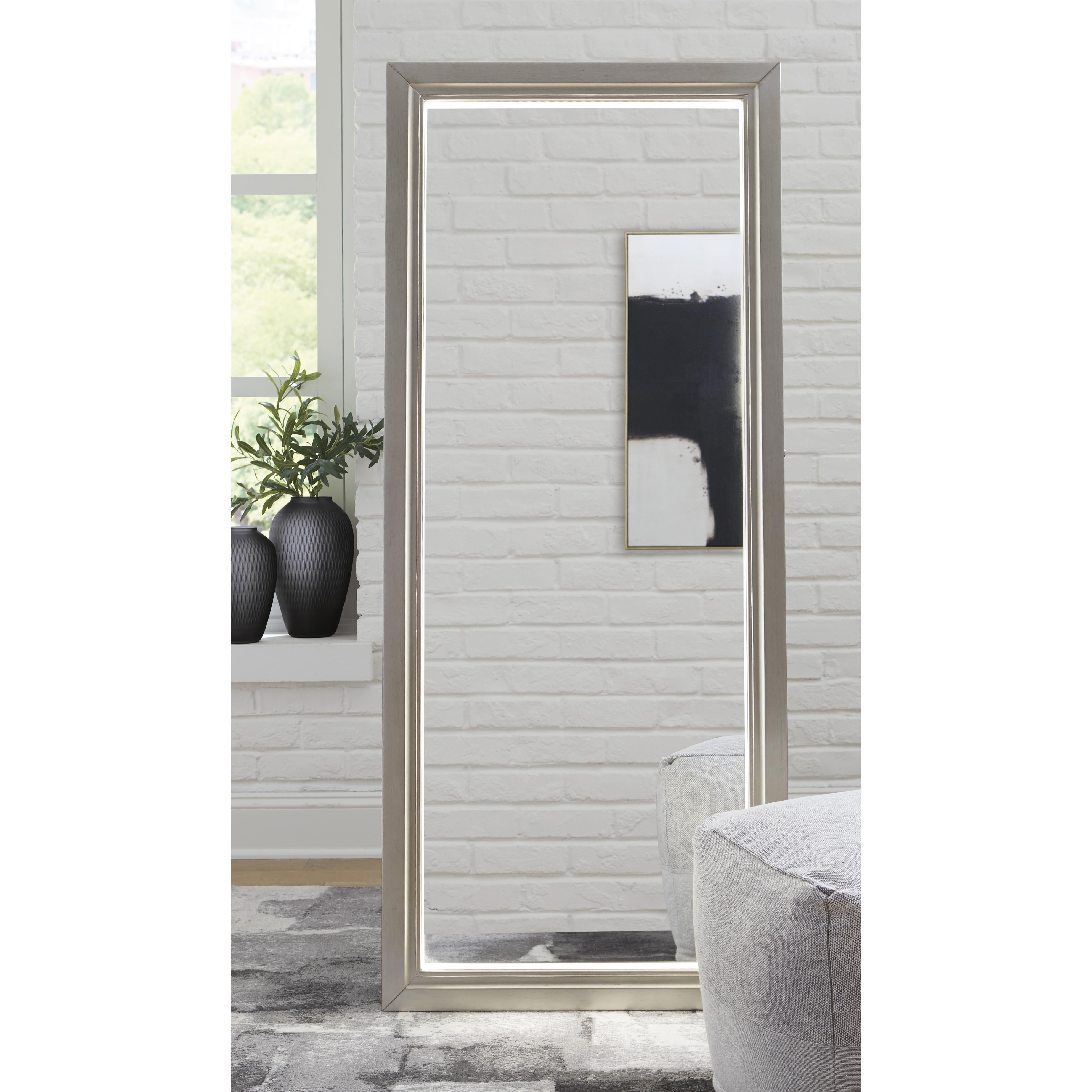 Signature Design by Ashley Evesen A8010379 Floor Standing Mirror with Storage IMAGE 6
