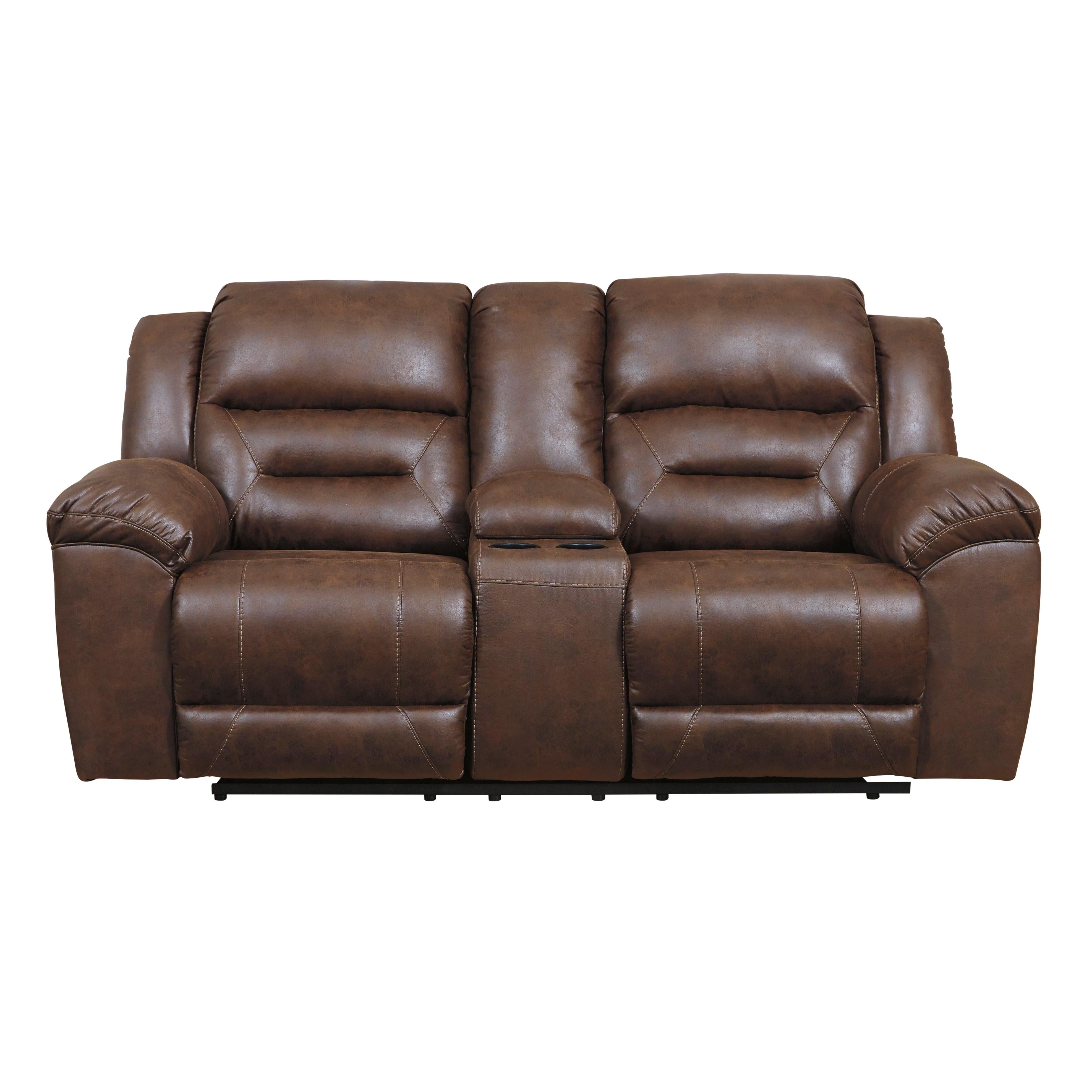 Signature Design by Ashley Stoneland 3990494C Double Reclining Loveseat with Console IMAGE 1