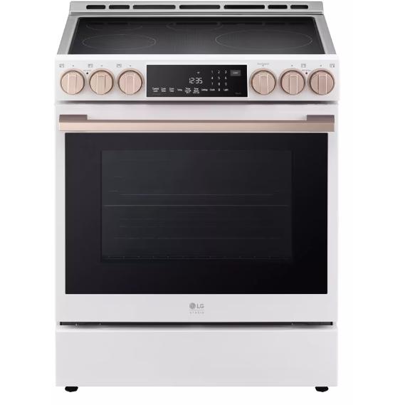 LG STUDIO Studio 30-inch Slide-in Induction Range with Air Fry Technology LSIS6338NE IMAGE 1