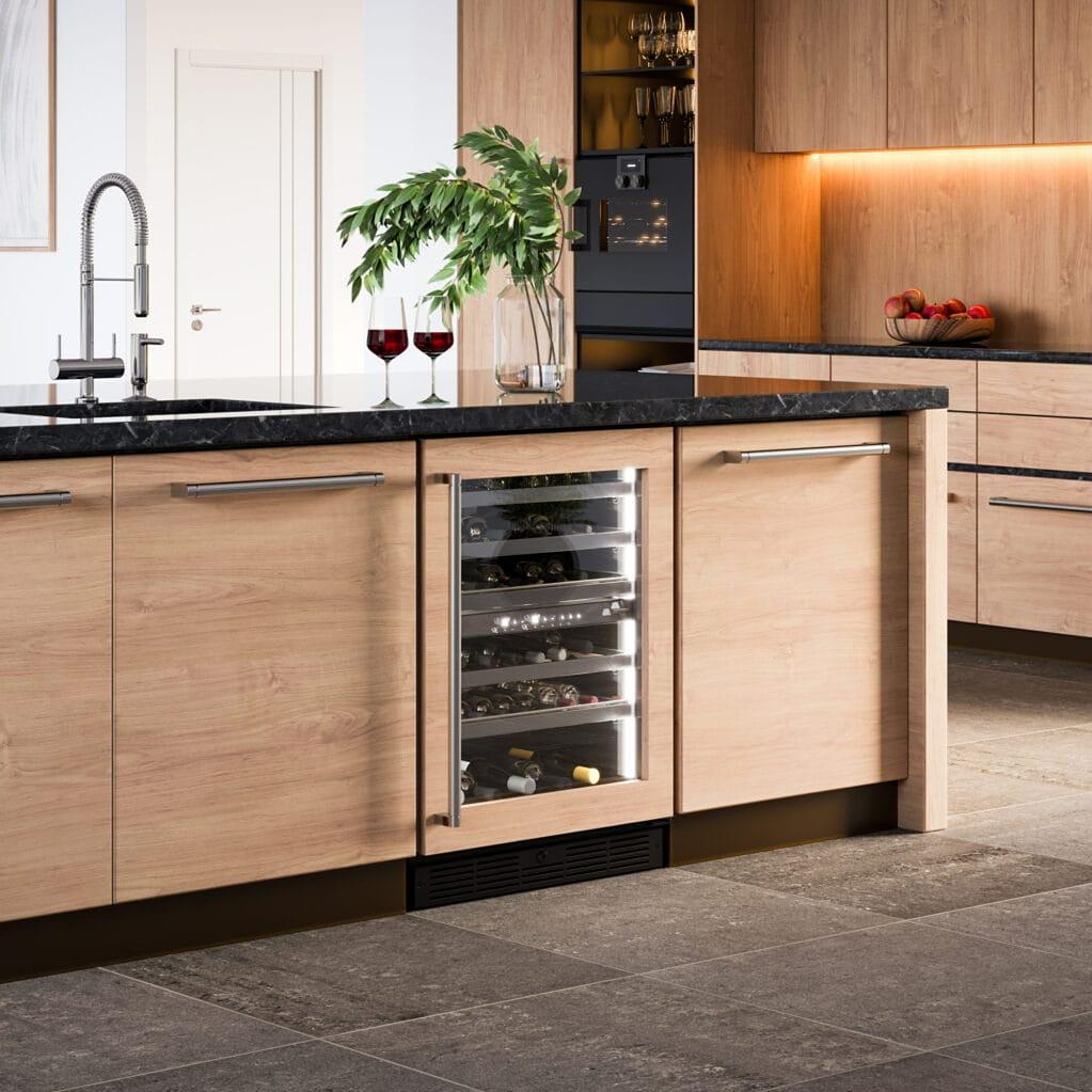 Silhouette 51-Bottle Pro Gen 3 Series Wine Cellar with Two Zones SPRWC052D3SS-P IMAGE 3