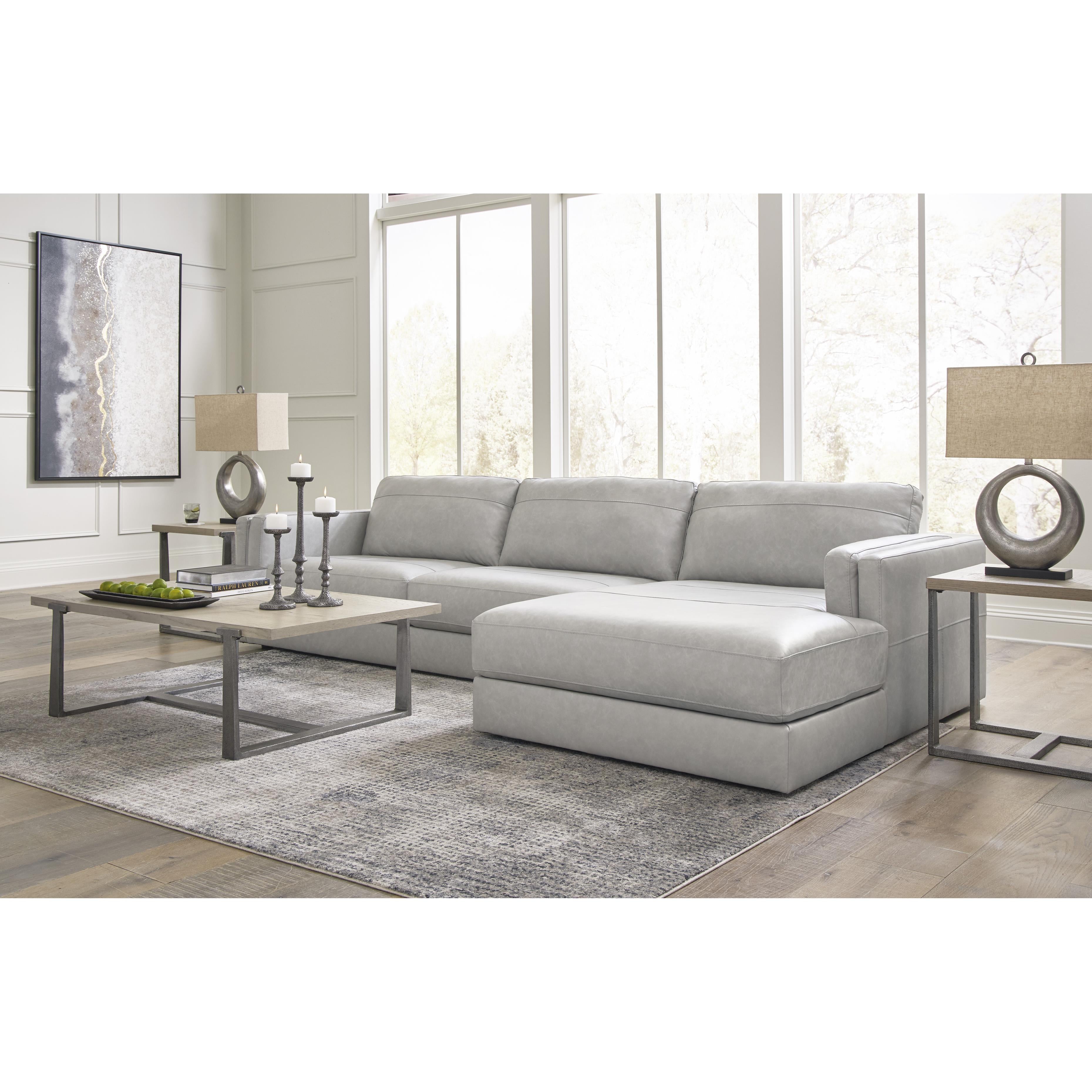 Signature Design by Ashley Amiata 57404S2C 2 pc Sectional with Chaise IMAGE 7