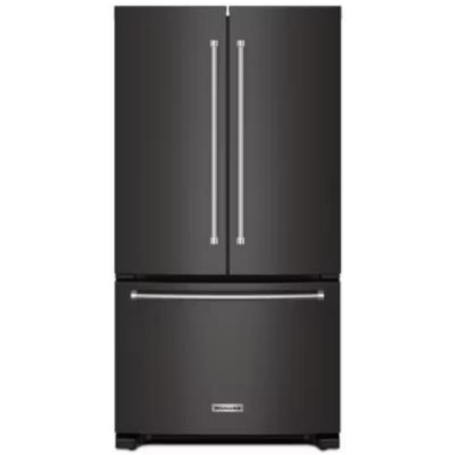 KitchenAid 36-inch, 20 cu. ft. Counter-Depth French 3-Door Refrigerator with Water Dispenser KRFC136RBS IMAGE 1