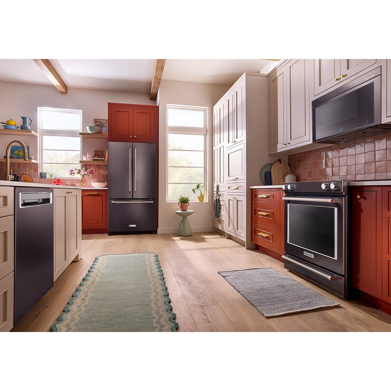 KitchenAid 36-inch, 20 cu. ft. Counter-Depth French 3-Door Refrigerator with Water Dispenser KRFC136RBS IMAGE 11