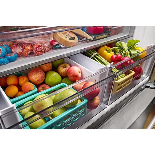 KitchenAid 36-inch, 20 cu. ft. Counter-Depth French 3-Door Refrigerator with Water Dispenser KRFC136RBS IMAGE 14