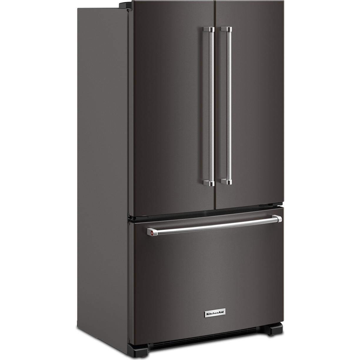 KitchenAid 36-inch, 20 cu. ft. Counter-Depth French 3-Door Refrigerator with Water Dispenser KRFC136RBS IMAGE 4