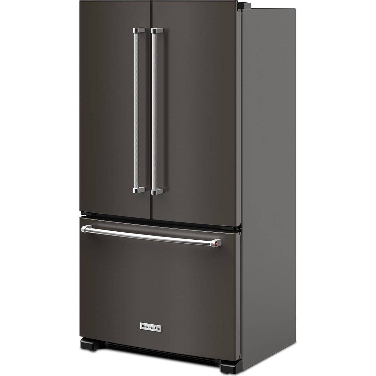 KitchenAid 36-inch, 20 cu. ft. Counter-Depth French 3-Door Refrigerator with Water Dispenser KRFC136RBS IMAGE 5