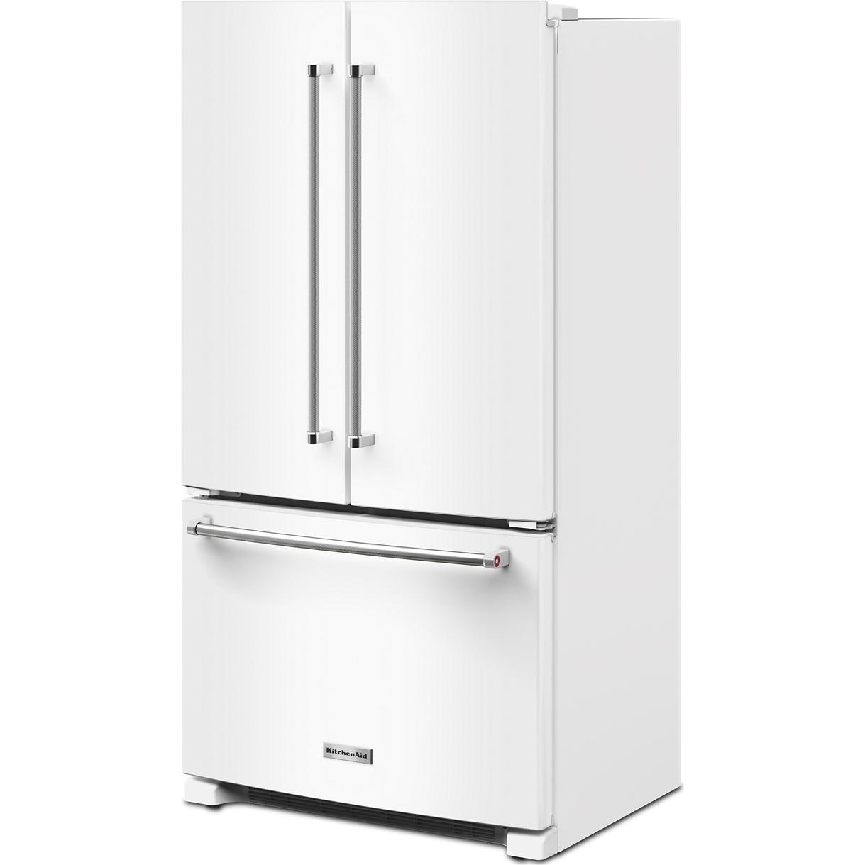 KitchenAid 36-inch, 20 cu. ft. Counter-Depth French 3-Door Refrigerator with Water Dispenser KRFC136RWH IMAGE 6