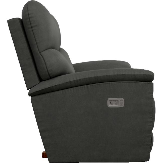 La-Z-Boy Trouper Power Rocking Recliner w/ Headrest & Lumbar - Ink IMAGE 3
