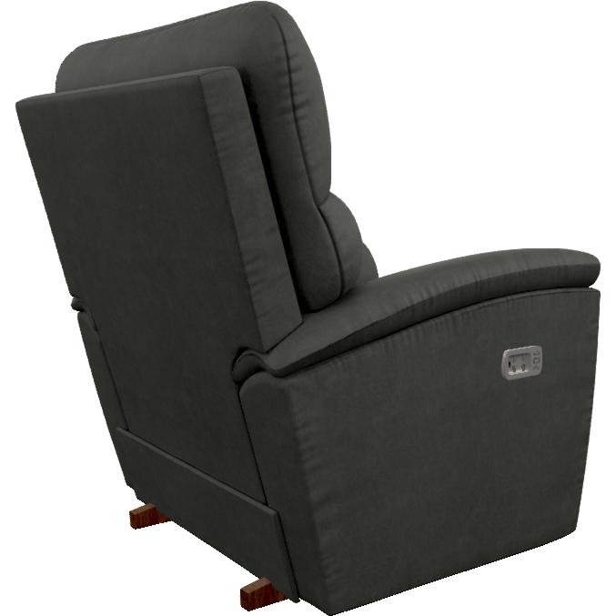 La-Z-Boy Trouper Power Rocking Recliner w/ Headrest & Lumbar - Ink IMAGE 4