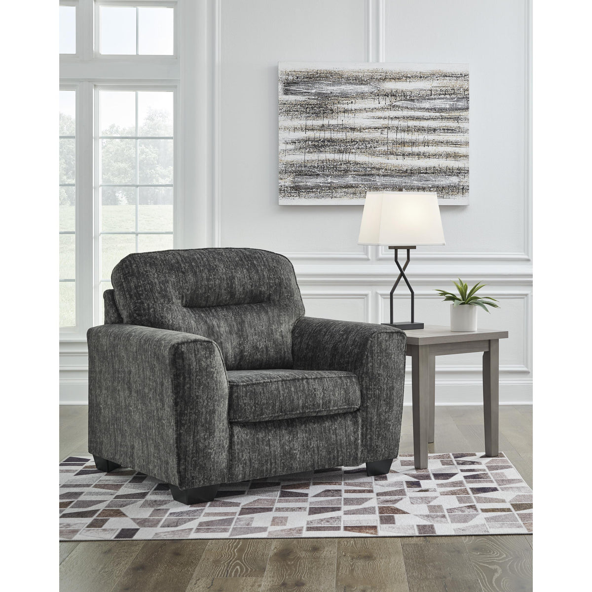 Signature Design by Ashley Lonoke 50504U2 Oversized Chair and Ottoman IMAGE 2