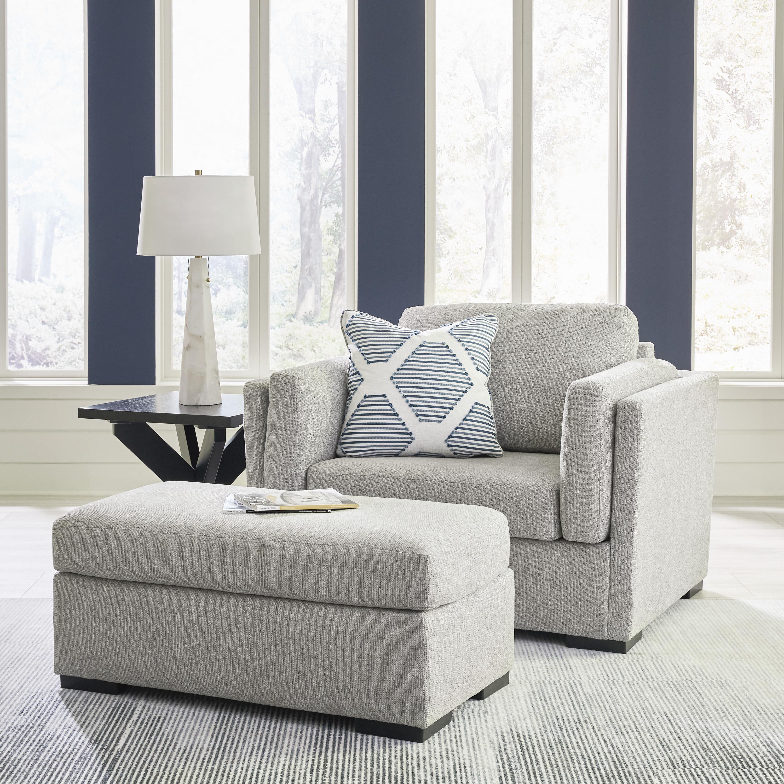 Benchcraft Evansley 54503U1 Oversized Chair and Ottoman IMAGE 2