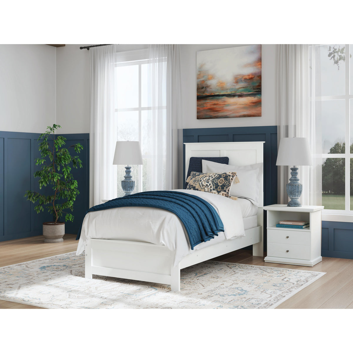 Signature Design by Ashley Bostwick Shoals B139B41 Twin Panel Bed IMAGE 6