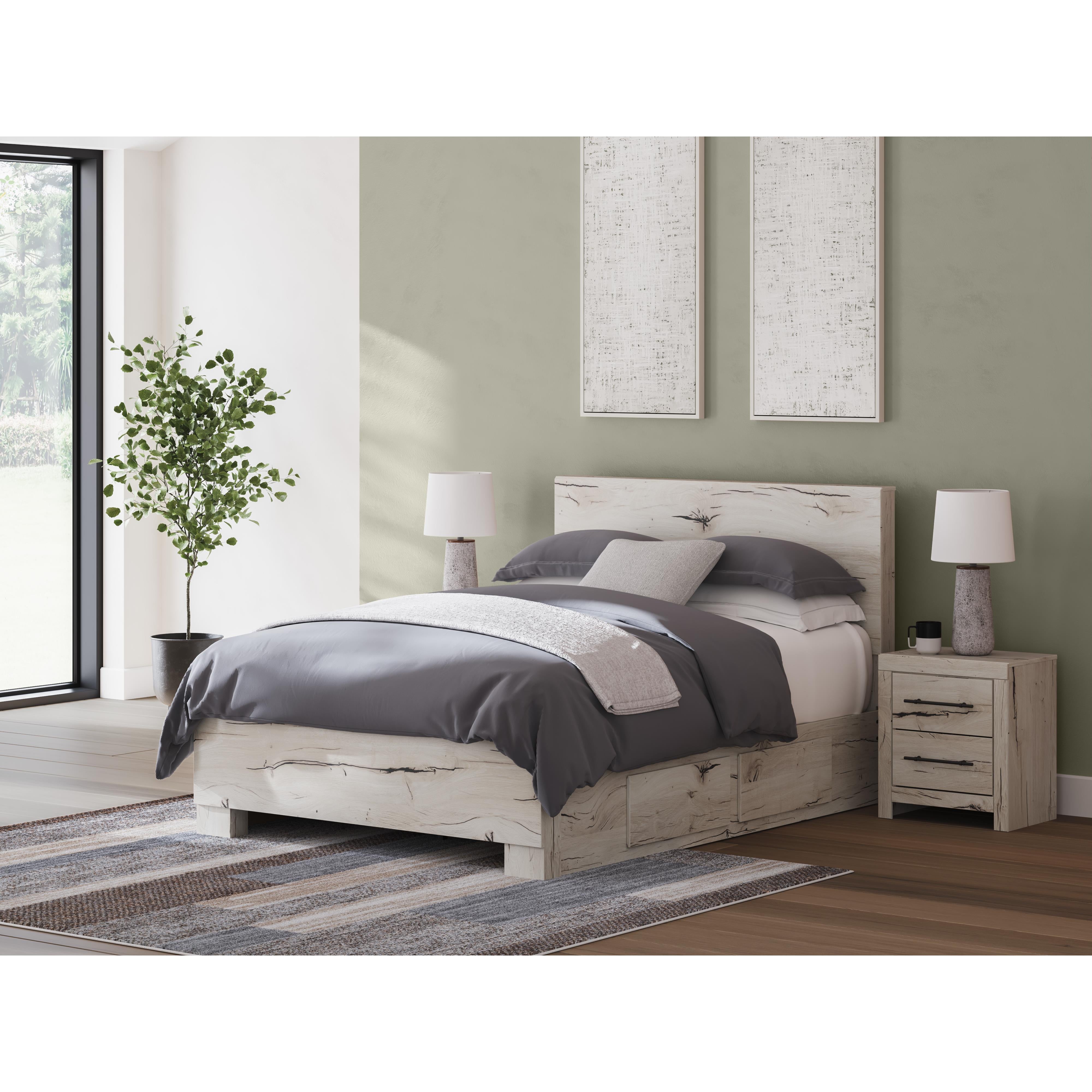 Signature Design by Ashley Lawroy B2310B43 Full Panel Bed with Storage IMAGE 2