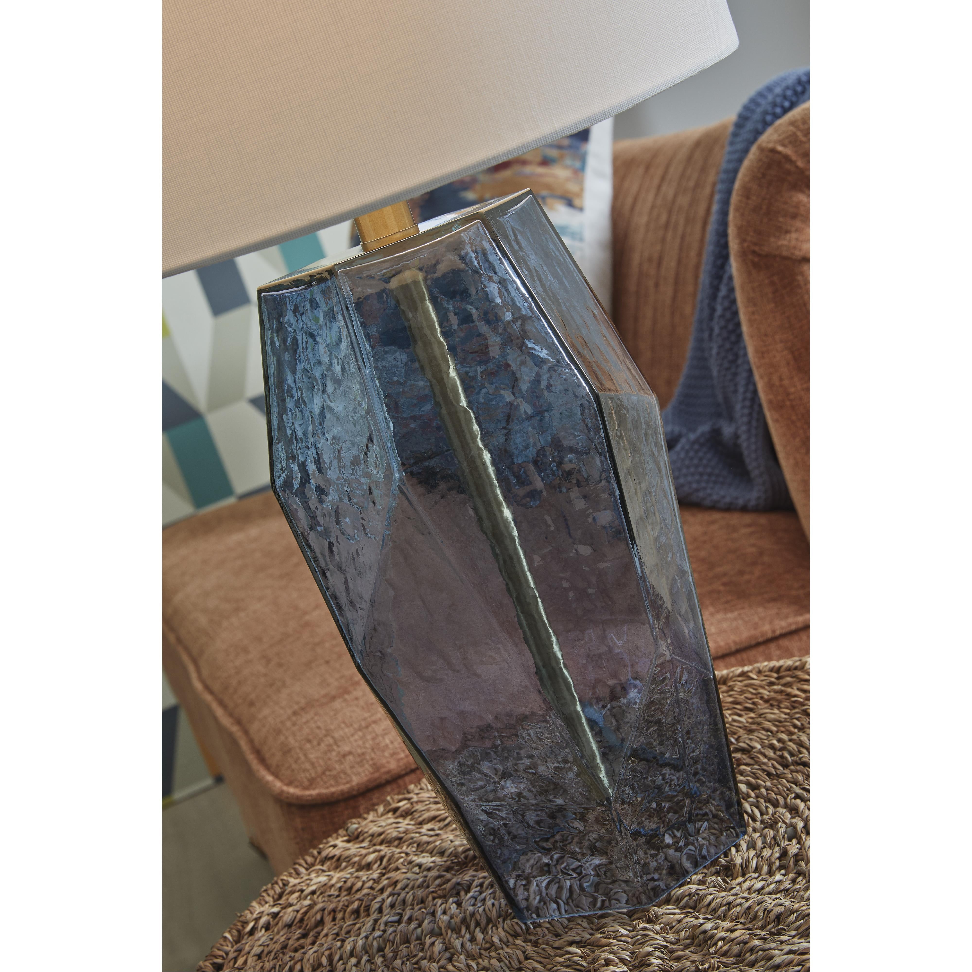 Signature Design by Ashley Tallow L430854 Glass Table Lamp IMAGE 4