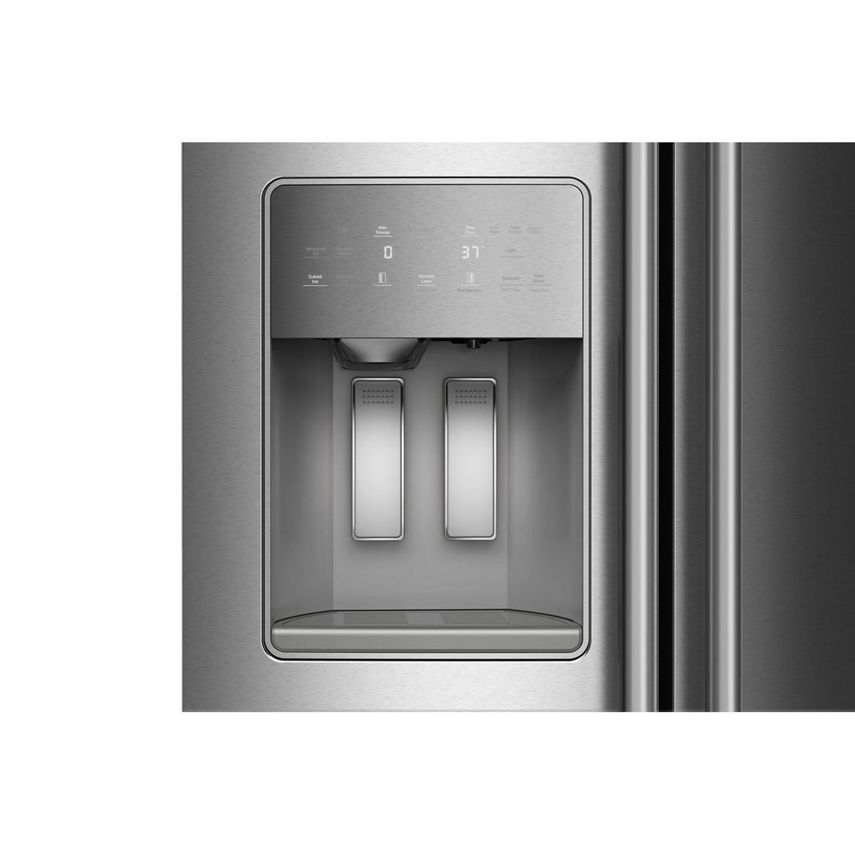 KitchenAid 36-inch, 21 cu. ft. Counter-Depth, Side-by-Side Refrigerator with Ice and Water Dispenser KRSC536RPS IMAGE 4