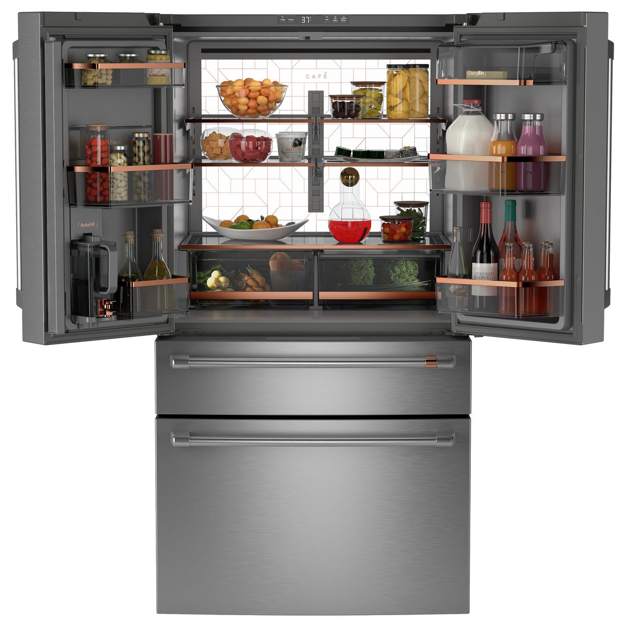 Café 36-inch, 23.2 Cu. Ft. Smart Counter-Depth 4-Door French-Door Refrigerator CJE23DP2WS1 IMAGE 2