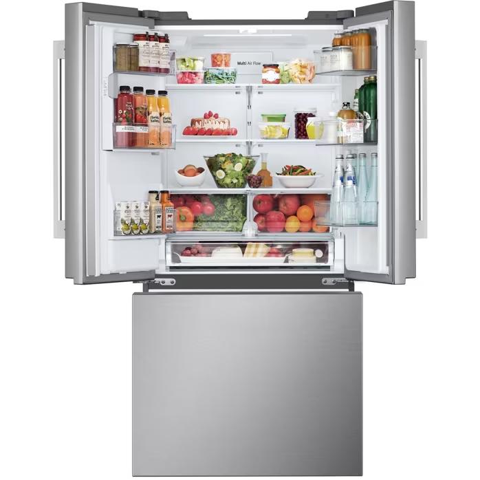 LG 33-inch, 25 cu. ft. Freestanding 3-Door French Door Refrigerator with Ice and Water Dispenser LF25H6330S IMAGE 3