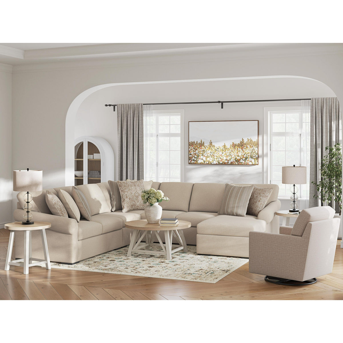 Benchcraft LadyMae 59404S4 5 pc Sectional with Chaise IMAGE 3