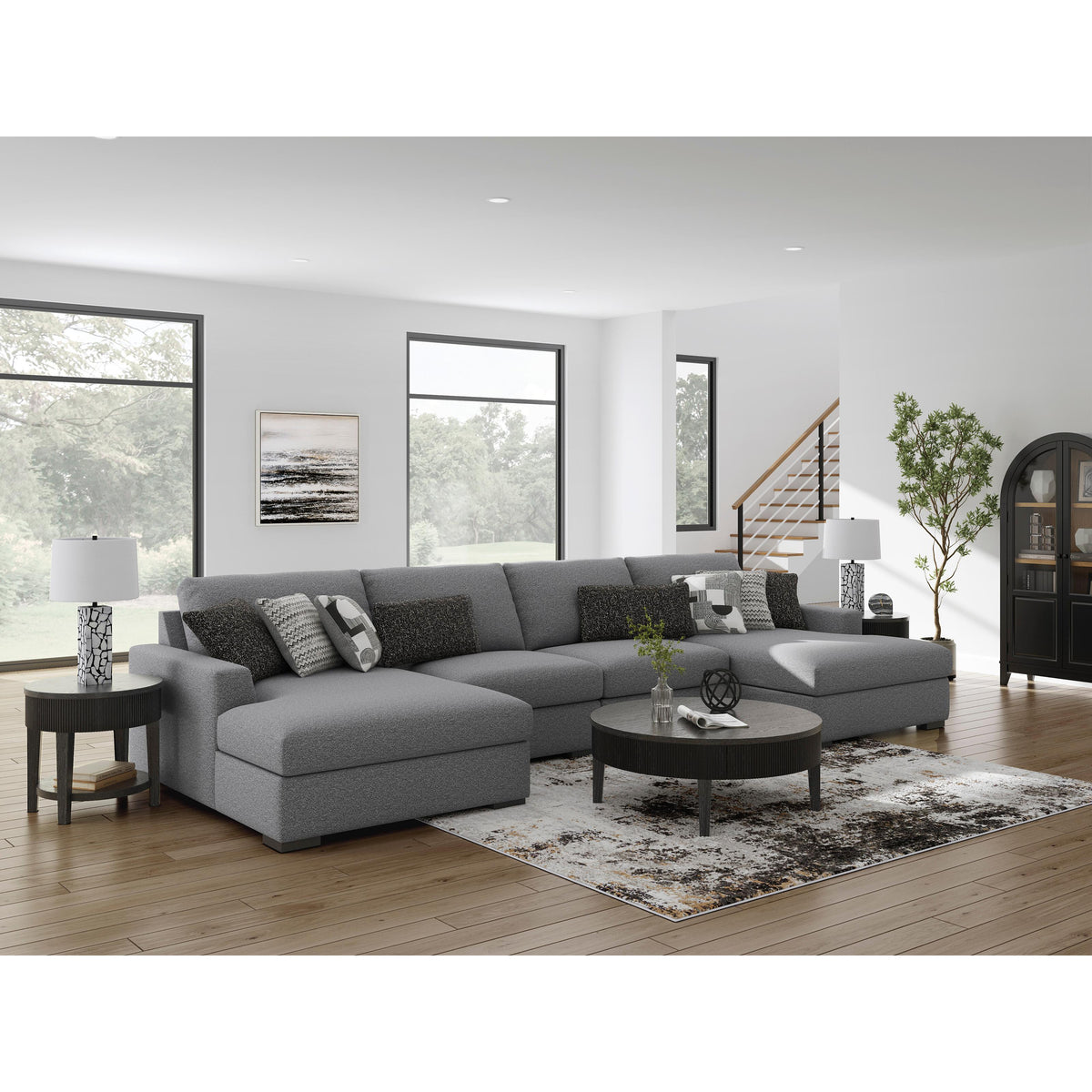 Benchcraft Bealton 61305S9 4 pc Sectional with Double Chaise IMAGE 3