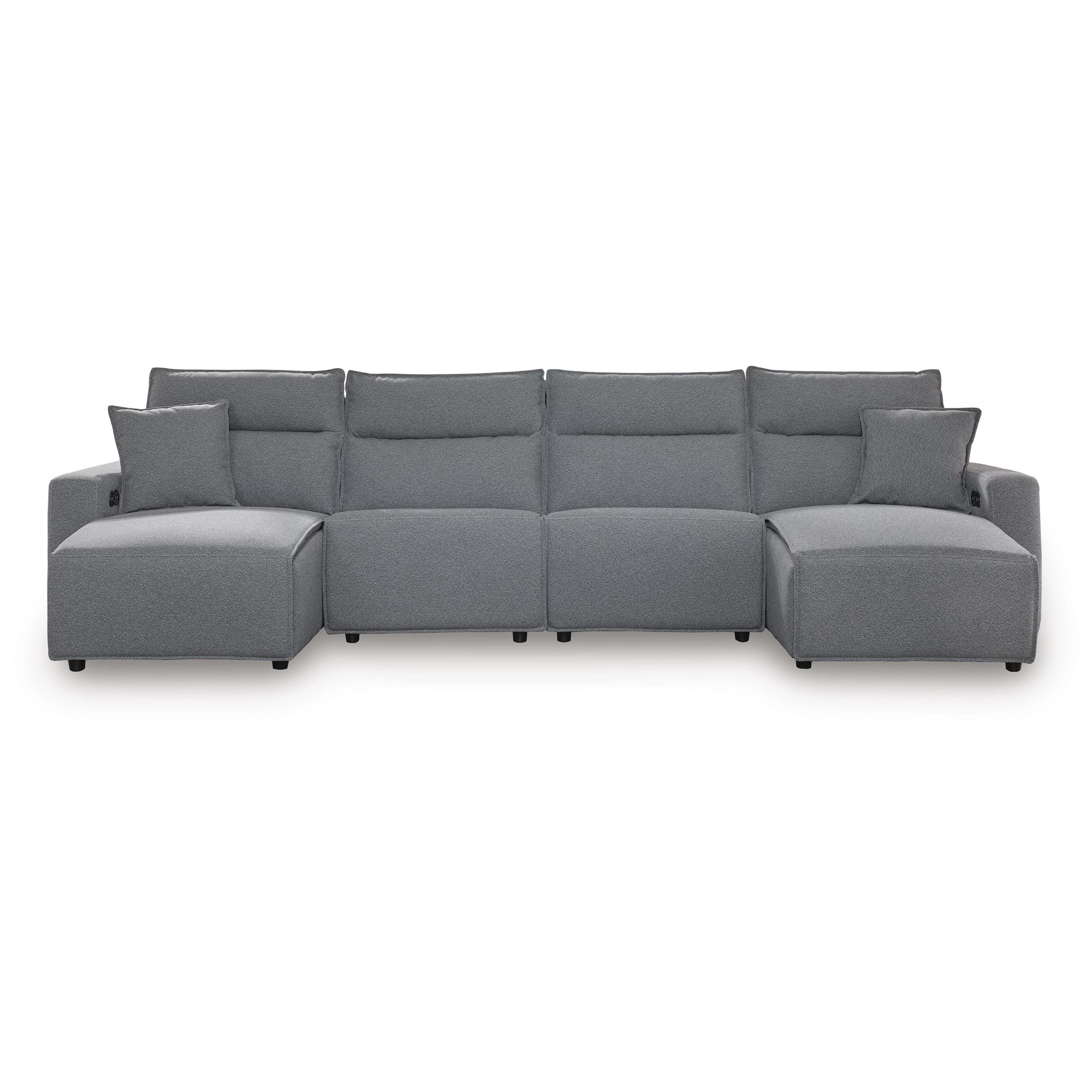 Signature Design by Ashley Modmax 65906S37 4 pc Reclining Sectional with Double Chaise IMAGE 1