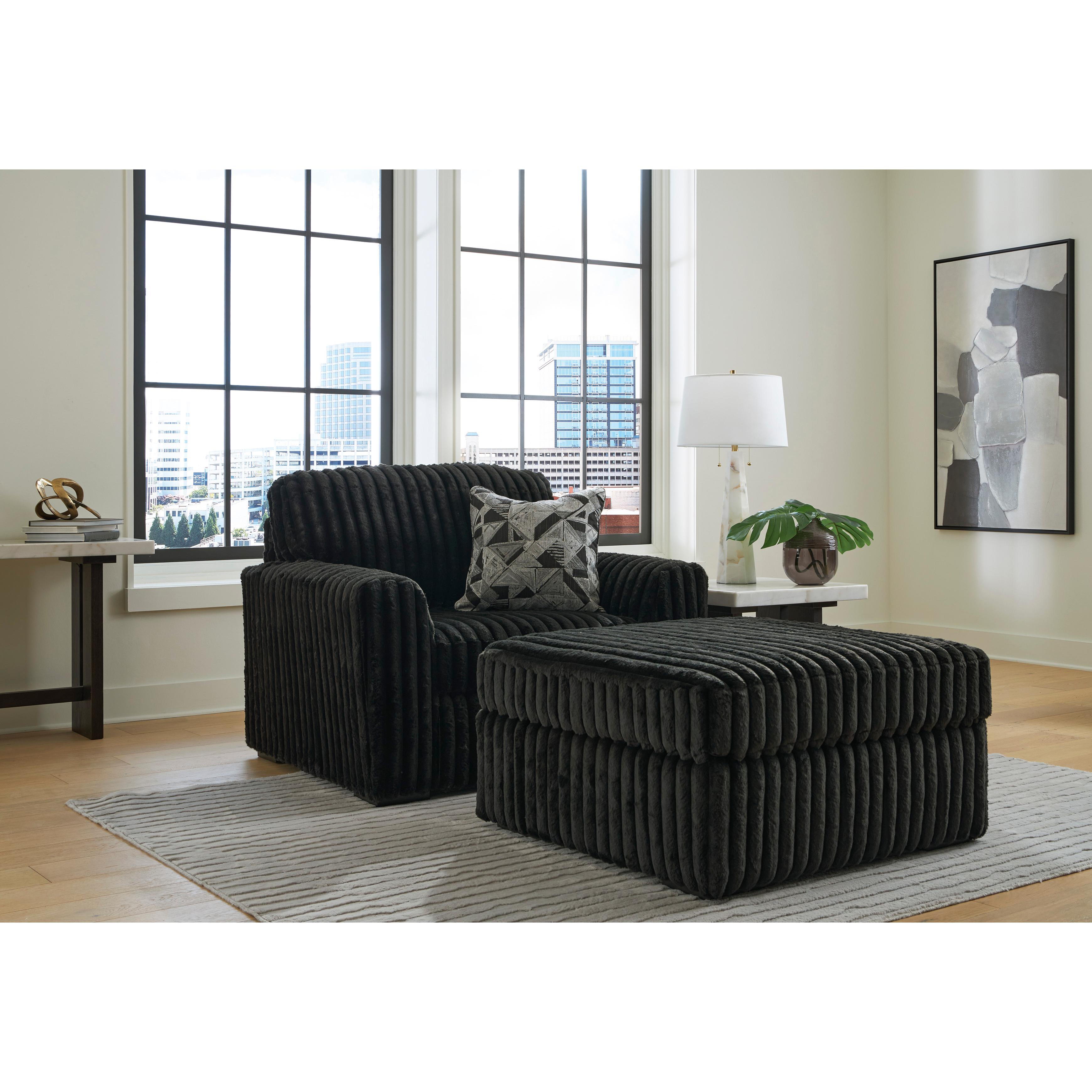 Signature Design by Ashley Midnight-Madness 9810323 Chair and a Half IMAGE 5