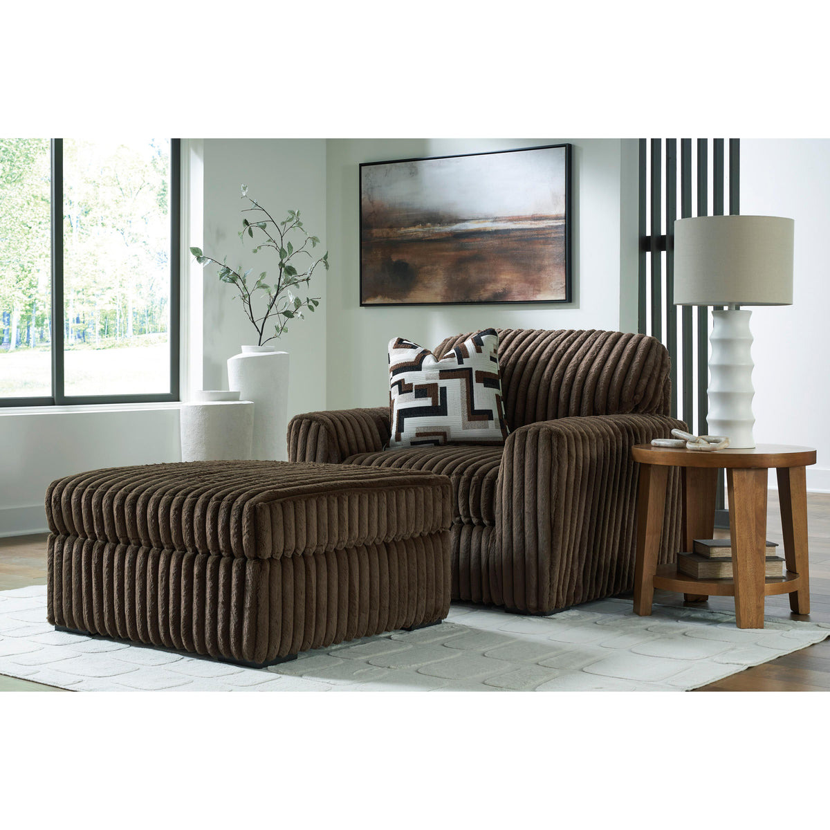 Signature Design by Ashley Midnight-Madness 9810423 Chair and a Half IMAGE 5