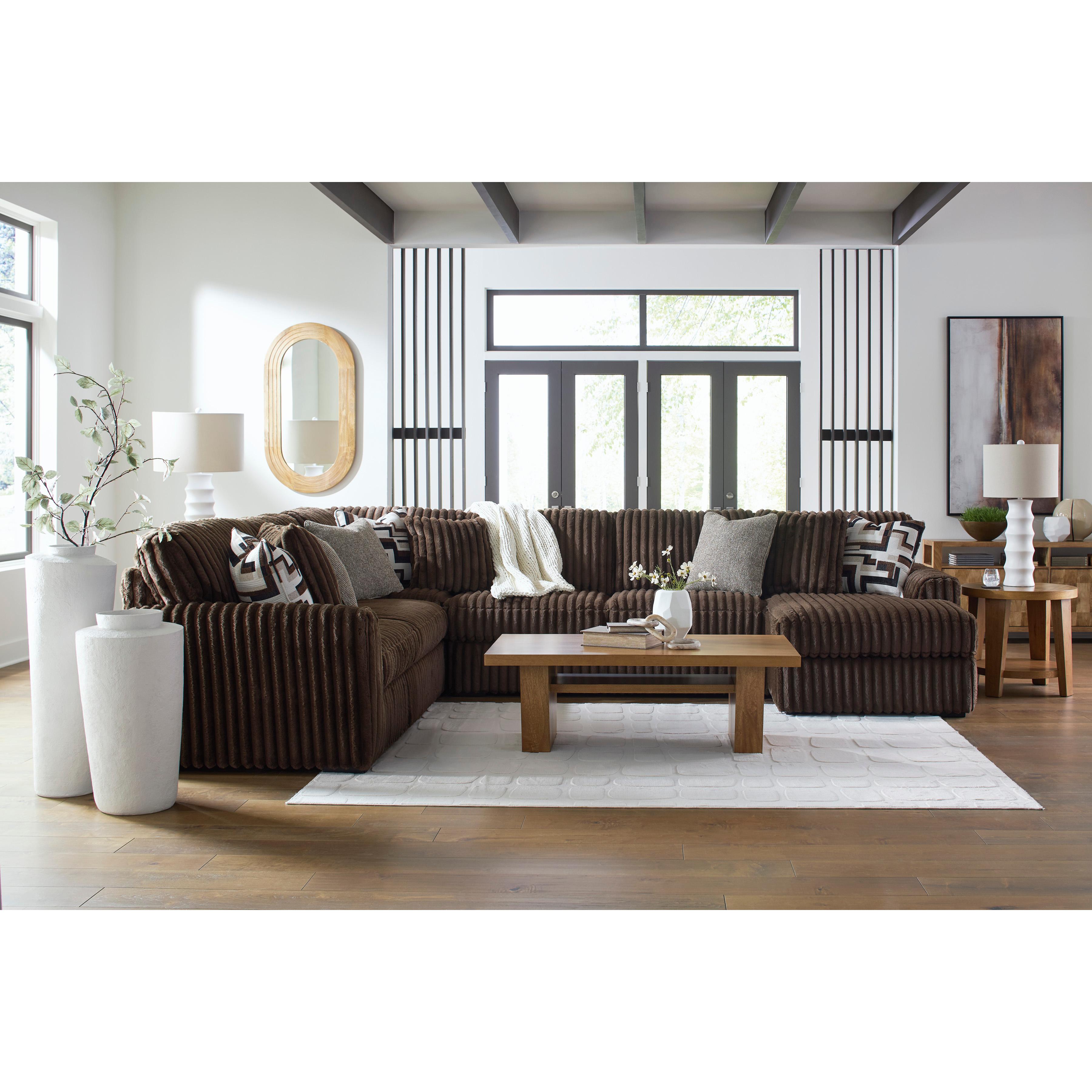 Signature Design by Ashley Midnight-Madness 98104S3 4 pc Sectional with Chaise IMAGE 4