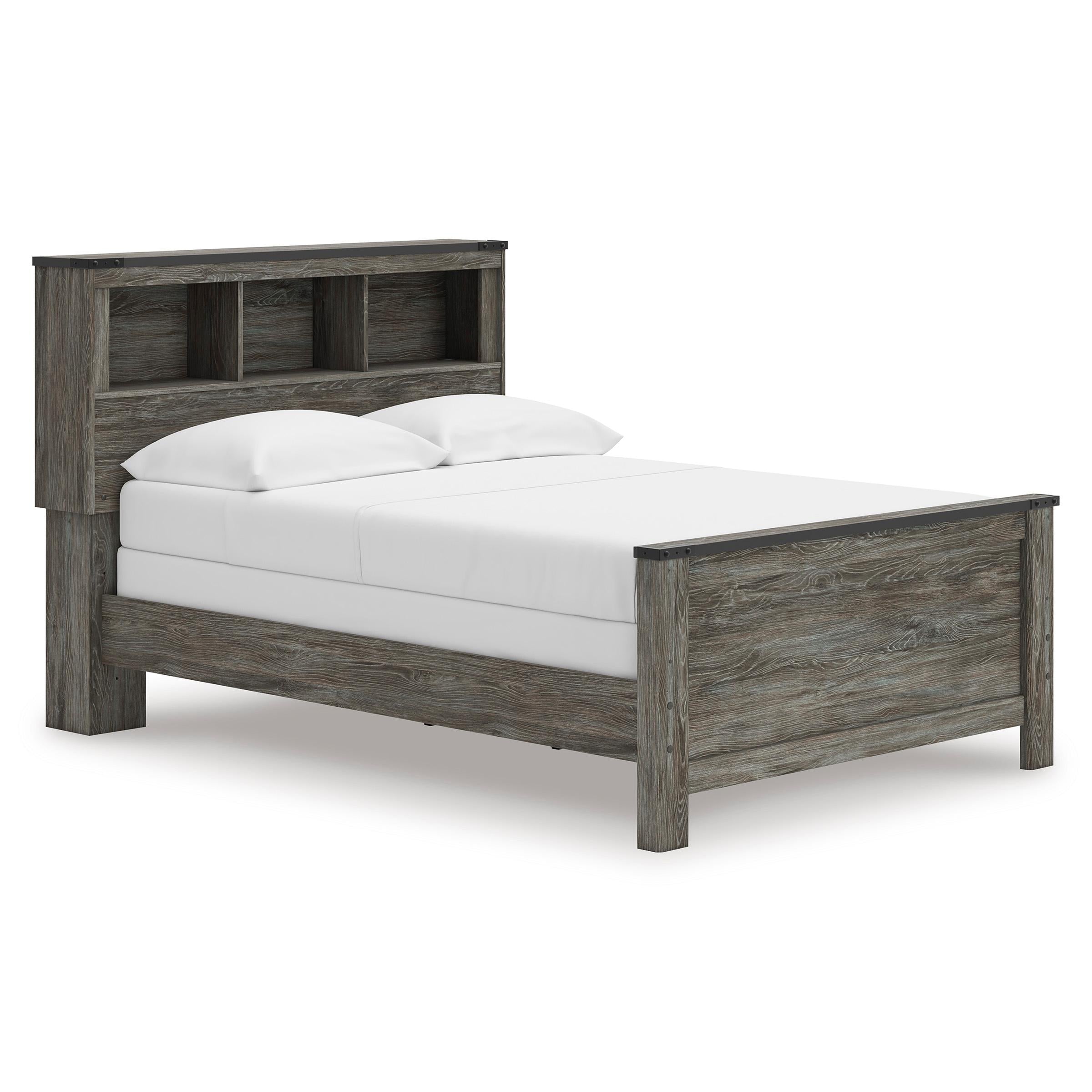 Signature Design by Ashley Frandern B4480B3 Full Bookcase Panel Bed IMAGE 1