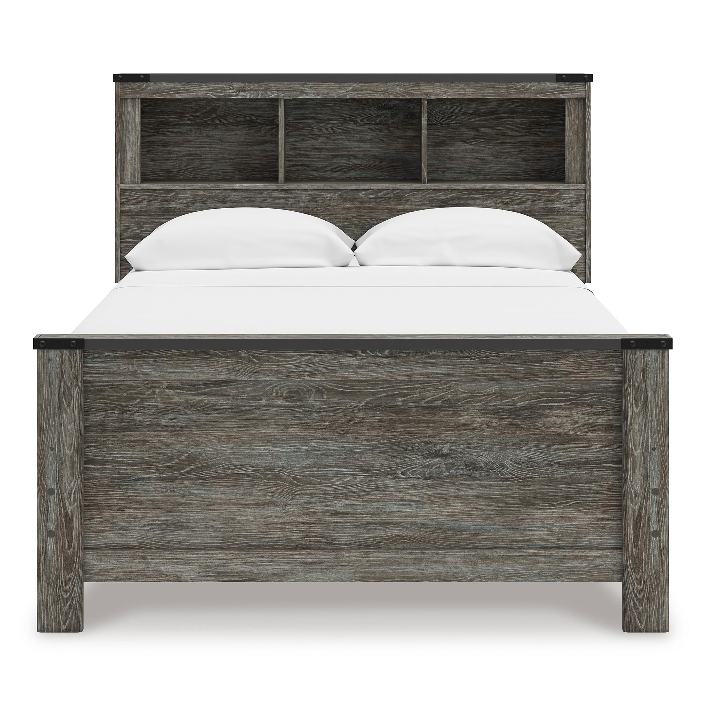 Signature Design by Ashley Frandern B4480B3 Full Bookcase Panel Bed IMAGE 2