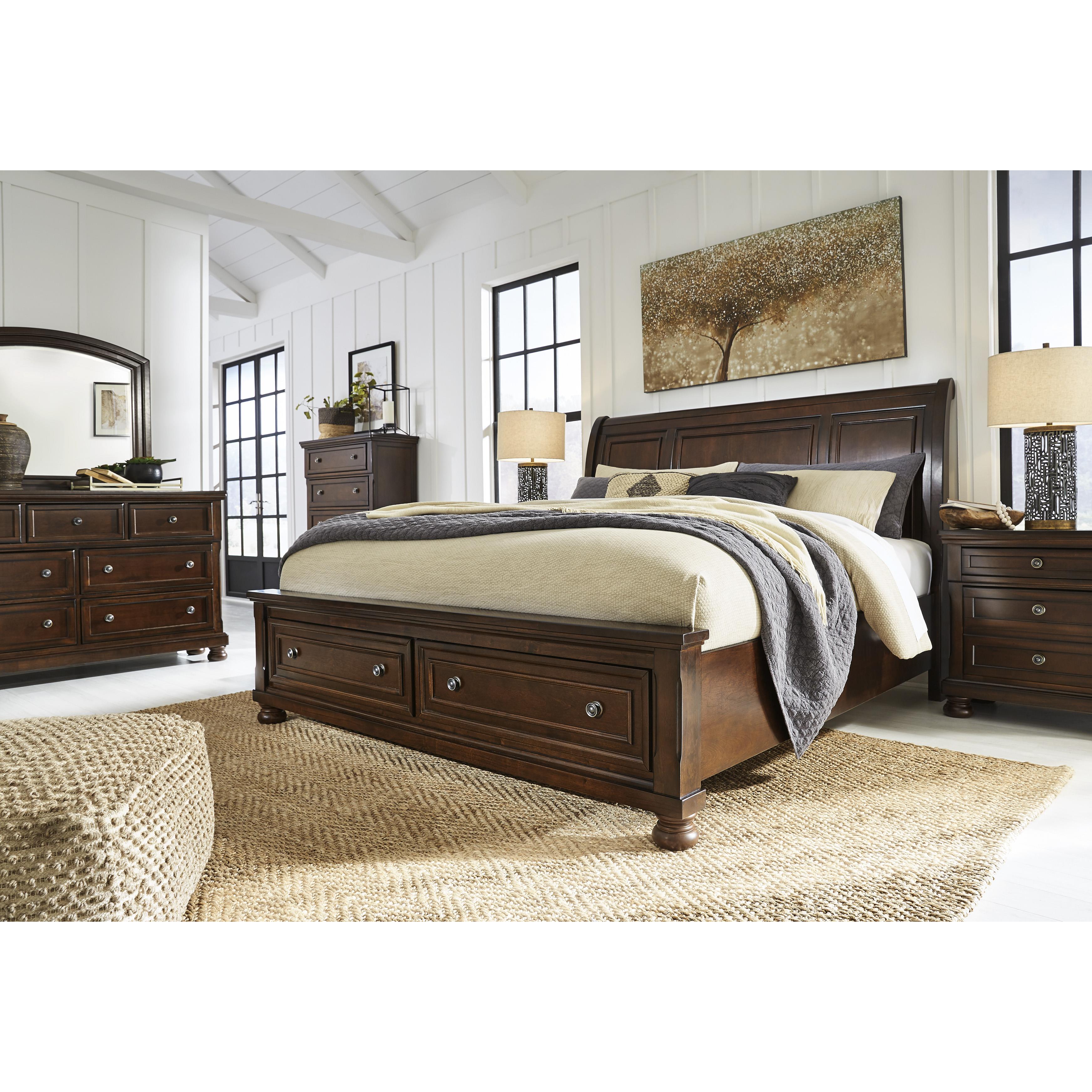 Millennium Porter B697B45 King Sleigh Storage Bed IMAGE 7