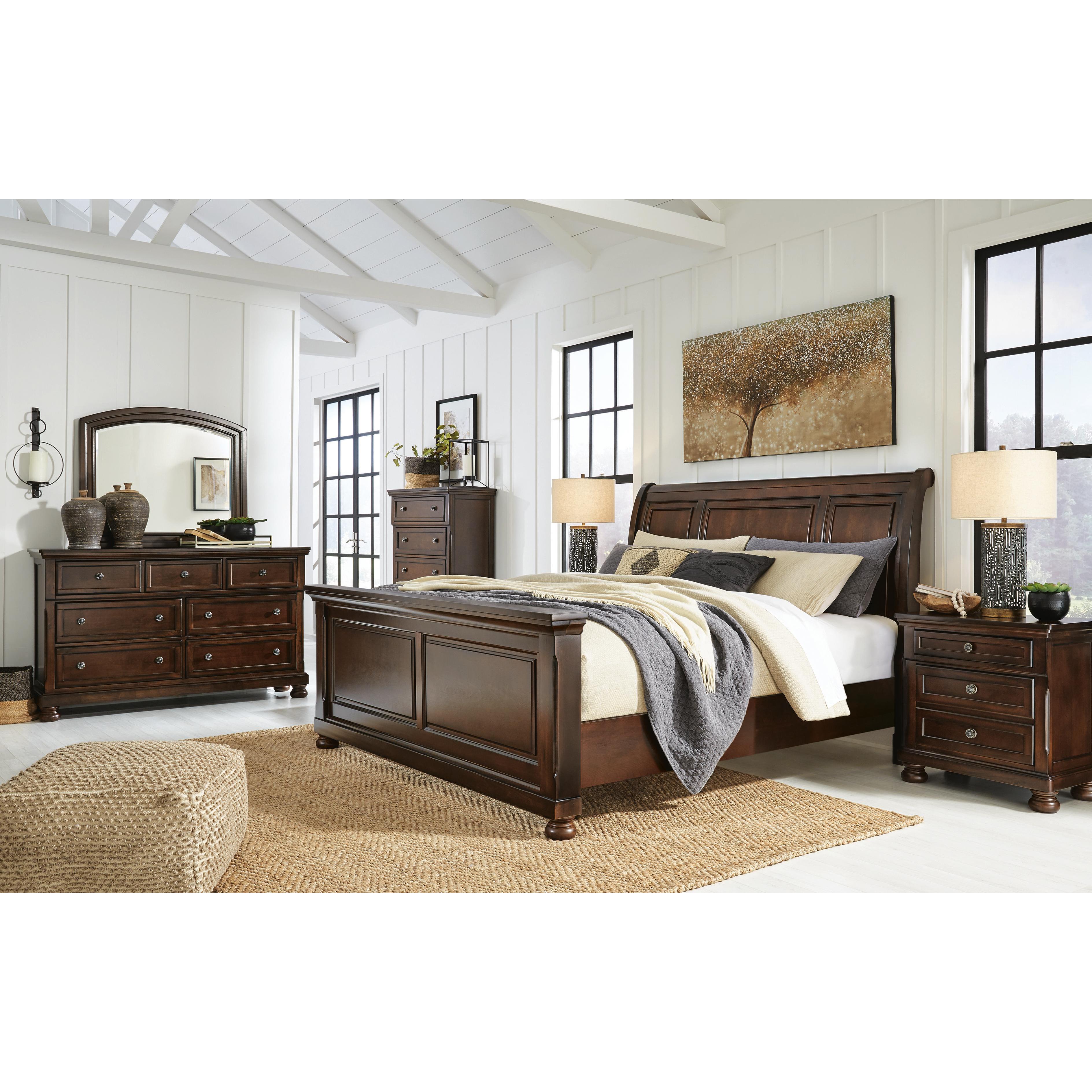 Millennium Porter B697B49 King Sleigh Bed IMAGE 3