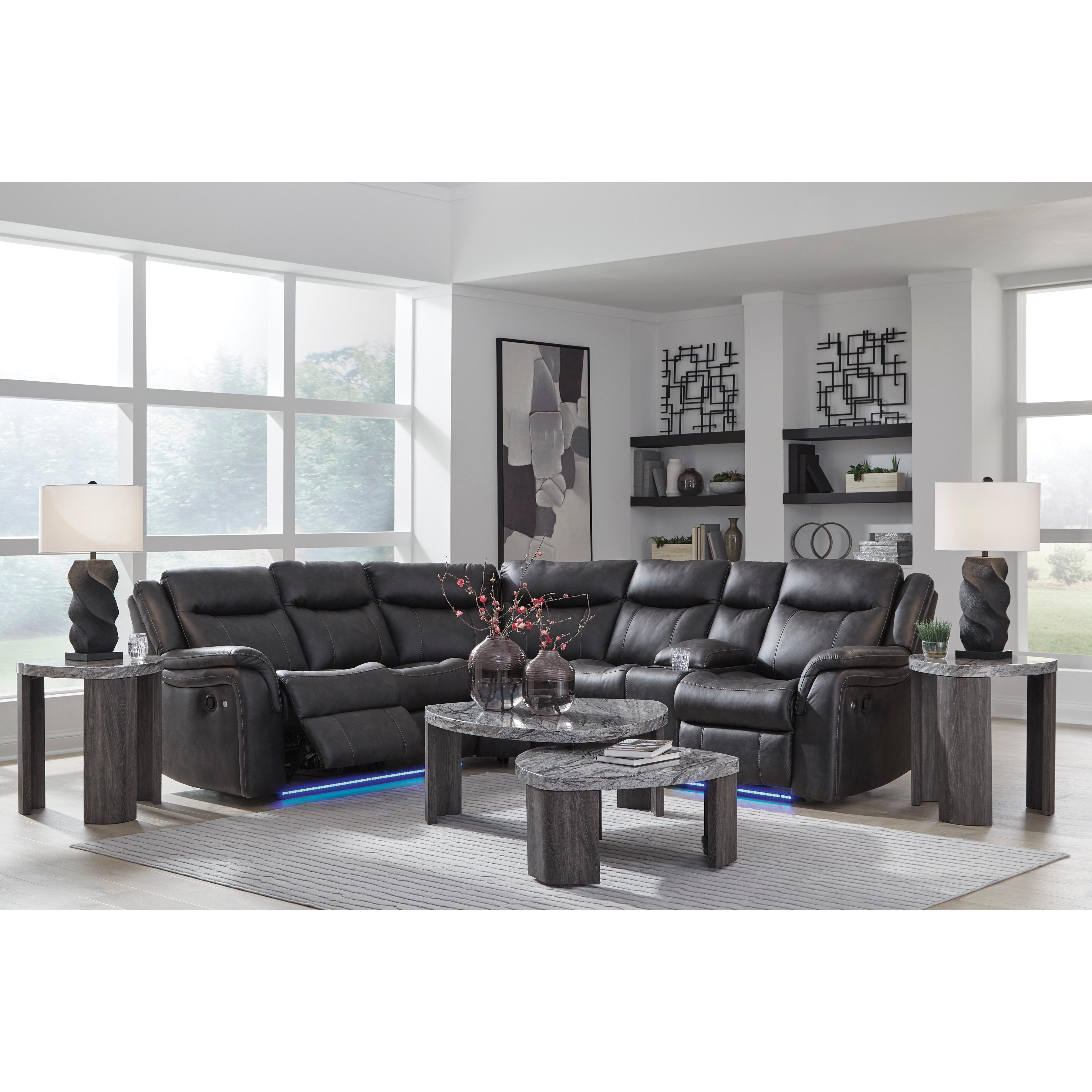 Signature Design by Ashley Sultan Meadow PC13001S1 2 pc Reclining Sectional IMAGE 13