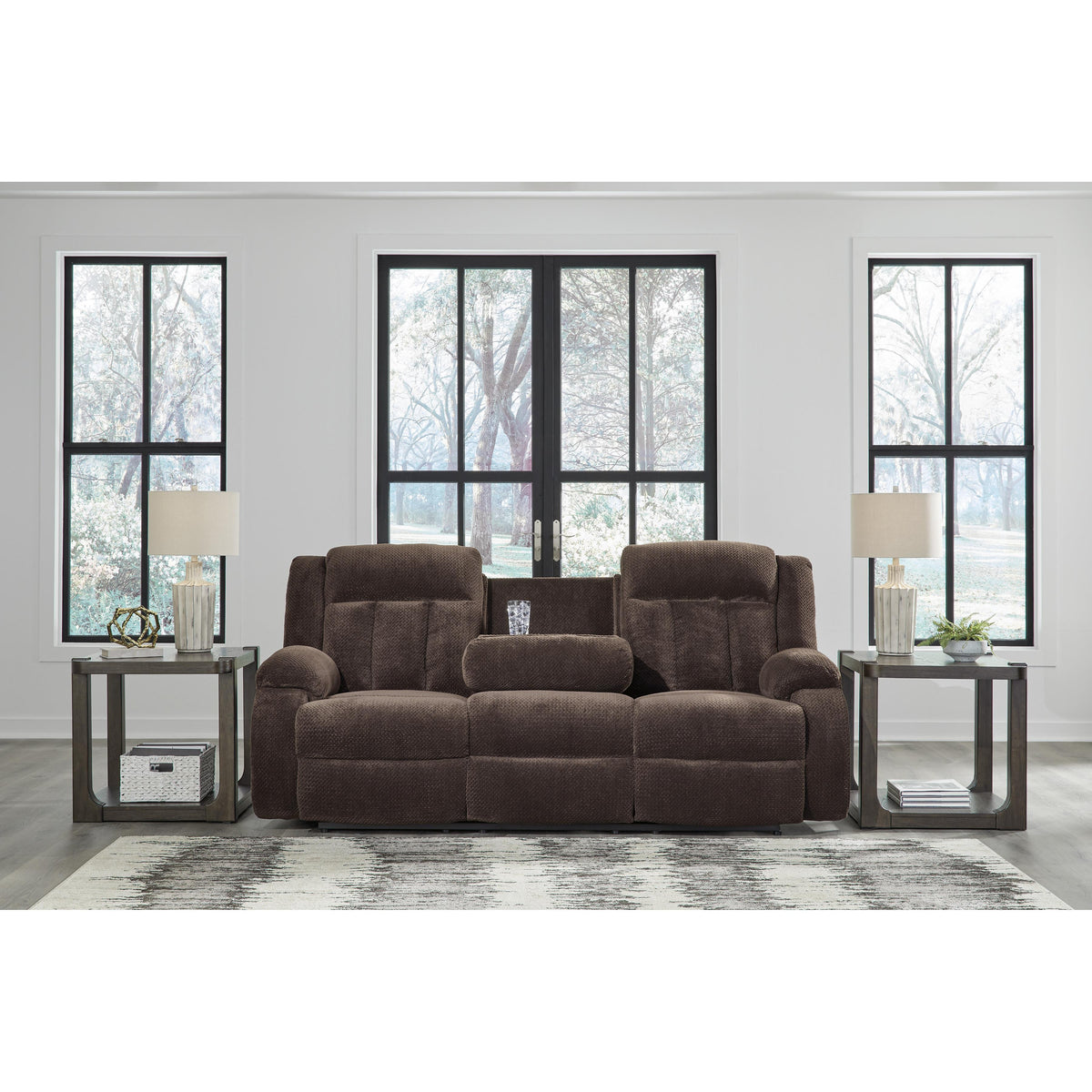Signature Design by Ashley Free Wake PC2140699 Reclining Power Sofa with Drop Down Table IMAGE 6