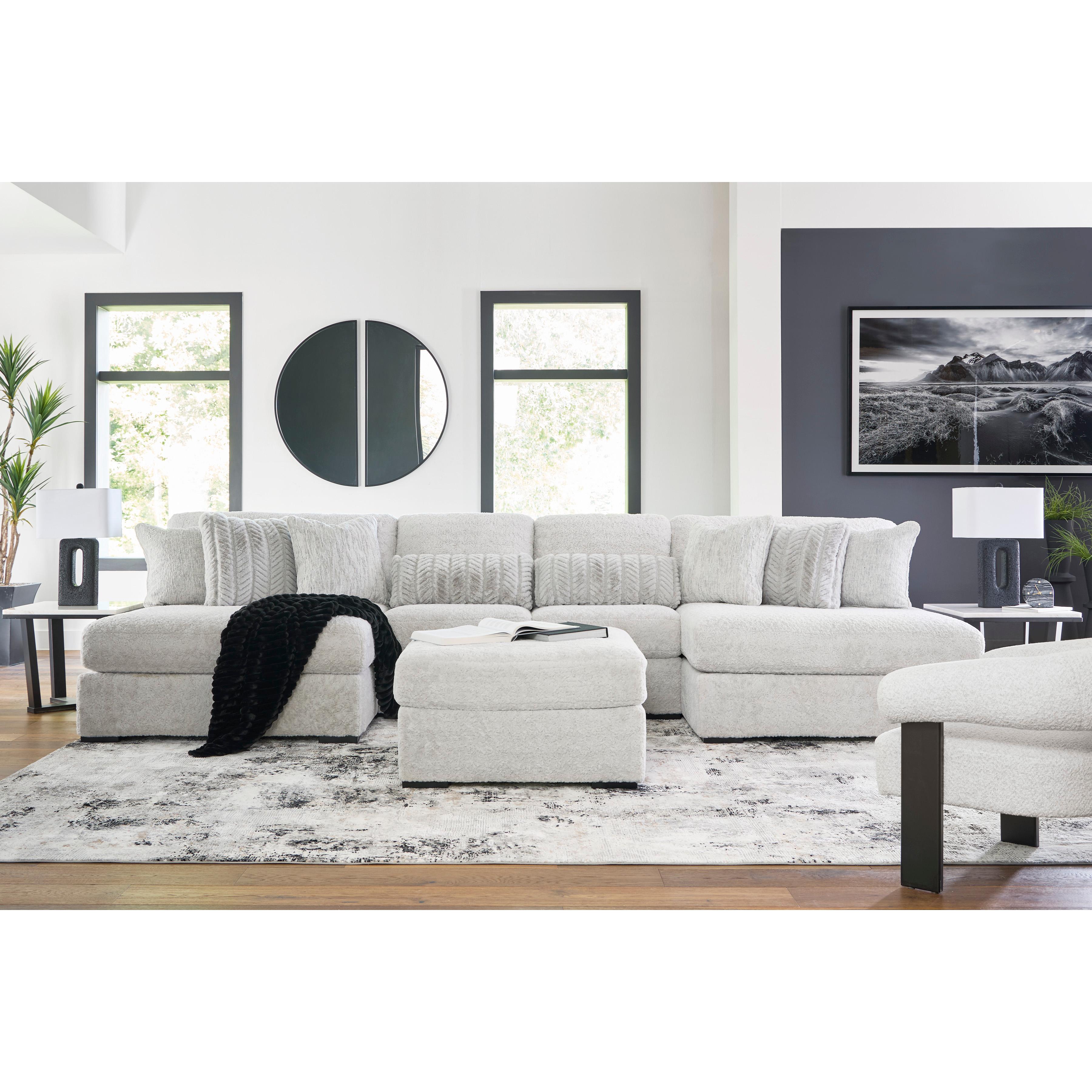 Signature Design by Ashley Cuddle Plush PC59106S4 4 pc Sectional with Chaise IMAGE 7