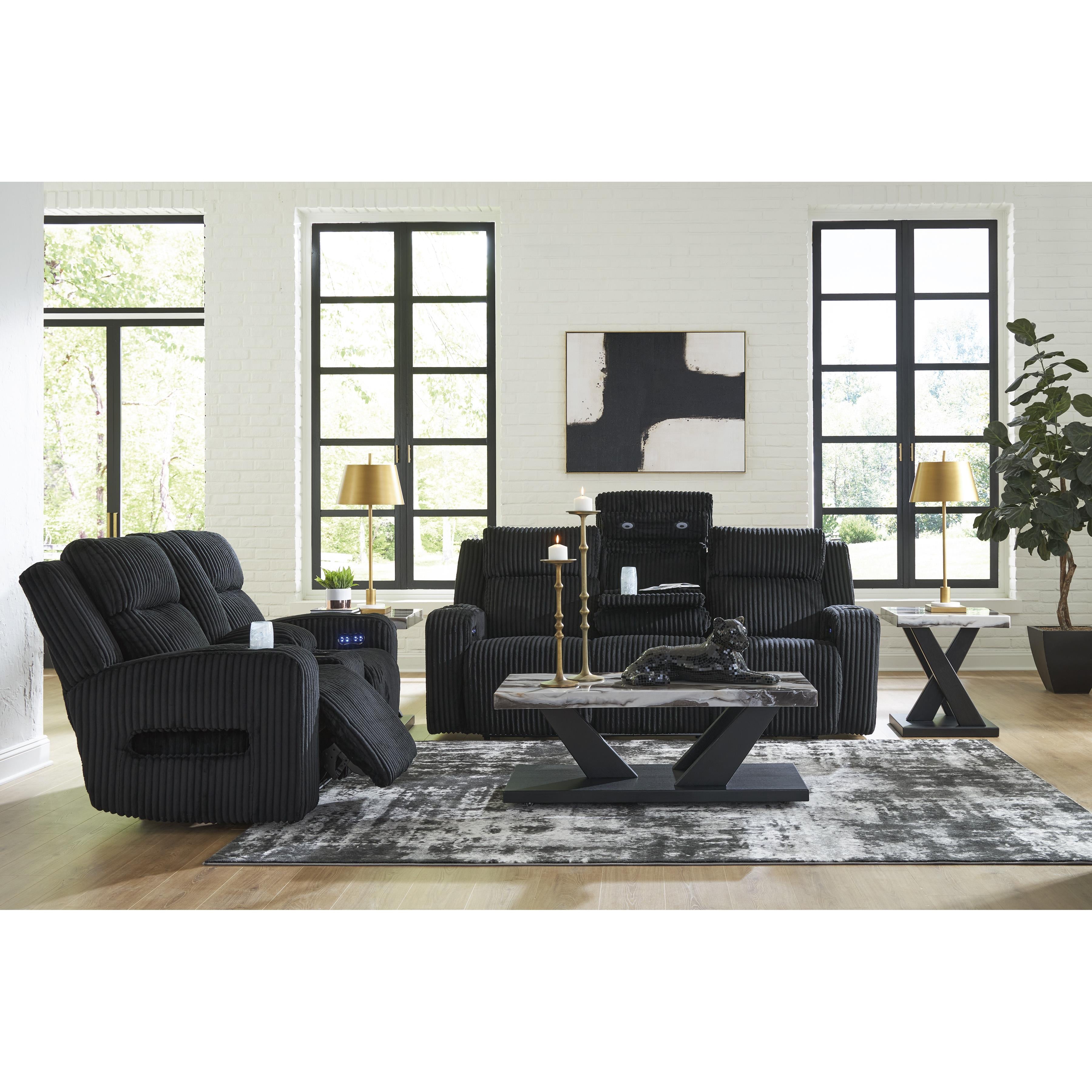 Signature Design by Ashley Forest Lake PC6420218 Power Reclining Loveseat with Console and Adjustable Headrest IMAGE 15