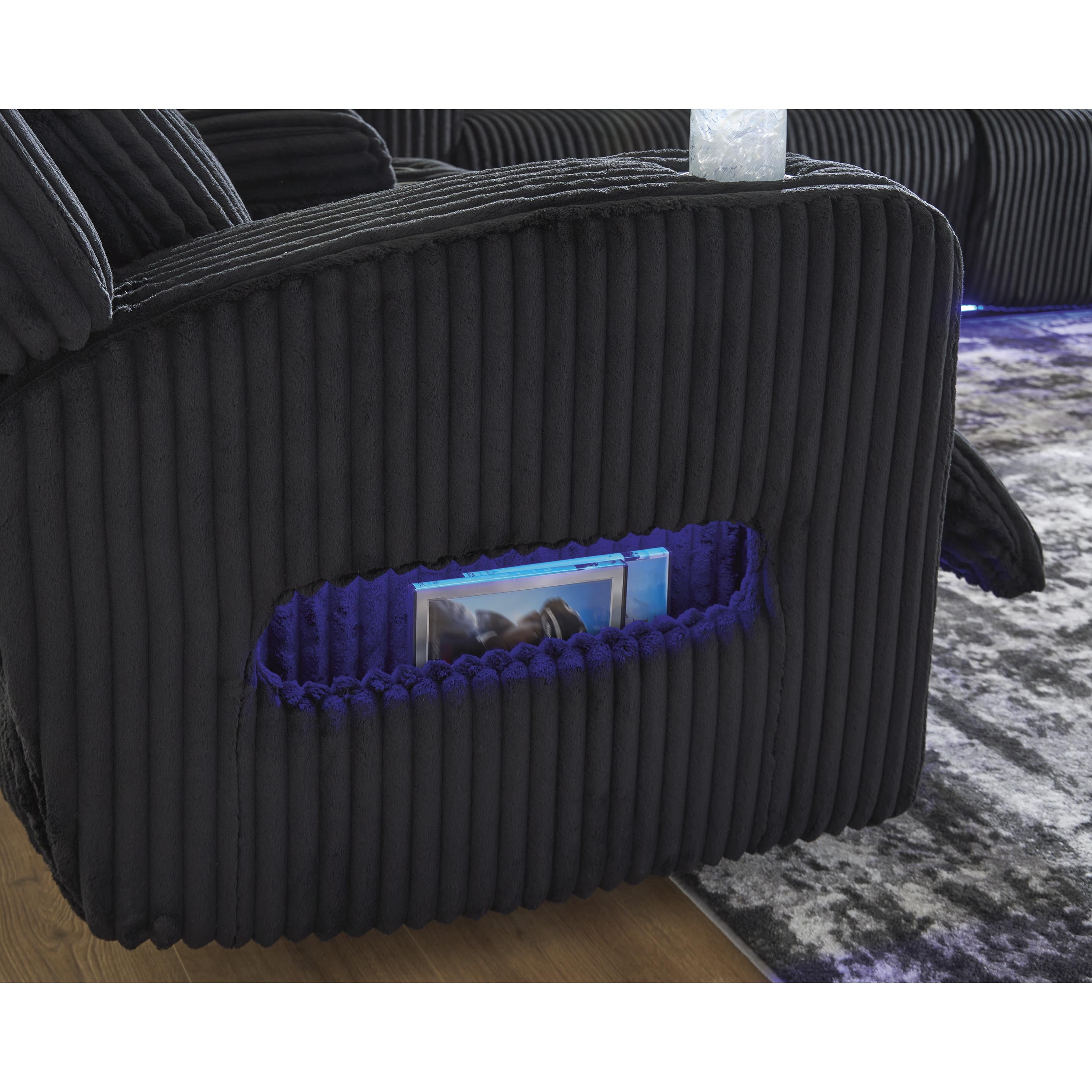 Signature Design by Ashley Forest Lake PC6420218 Power Reclining Loveseat with Console and Adjustable Headrest IMAGE 8