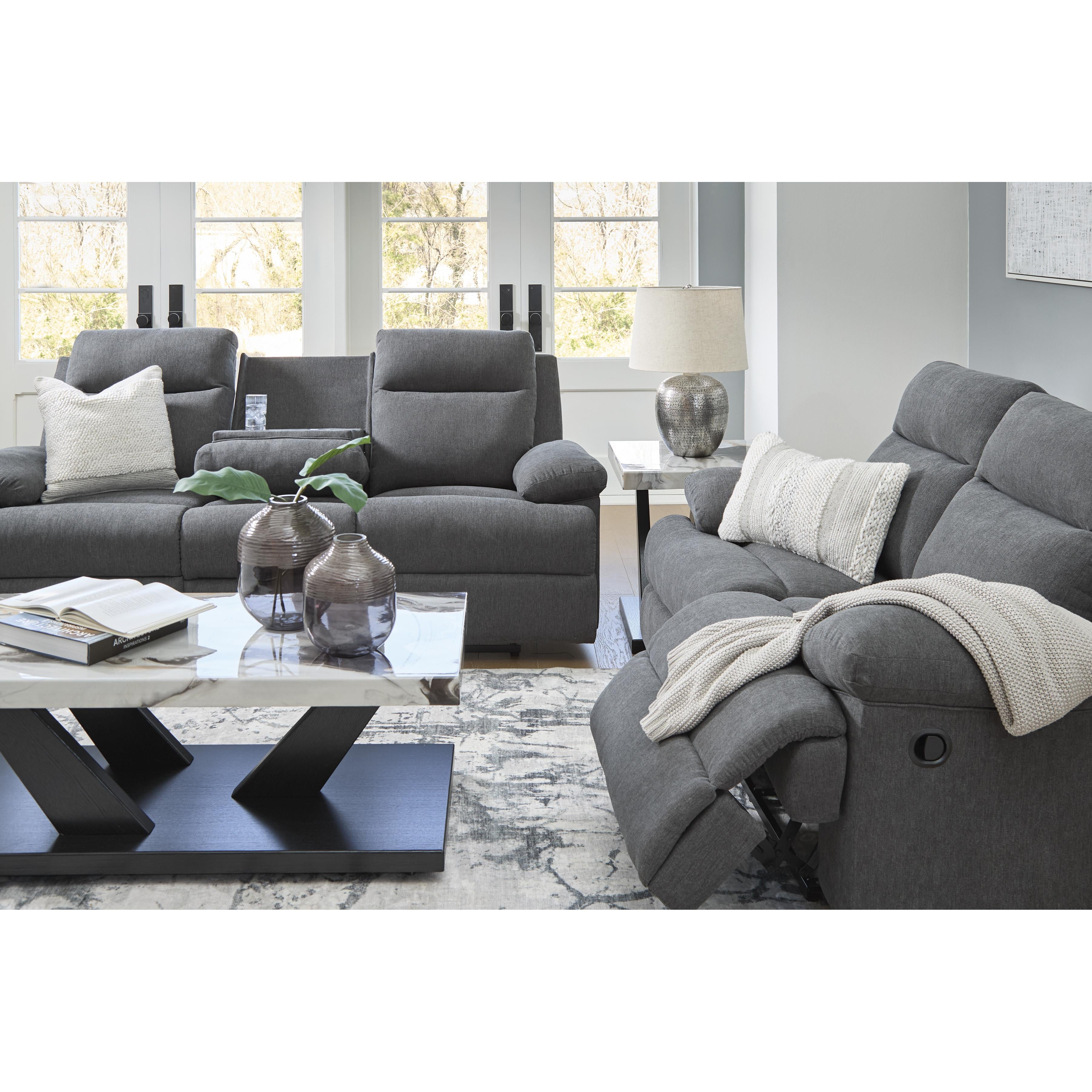 Signature Design by Ashley Side-Swipe PC9140689 Reclining Sofa with Drop Down Table IMAGE 11