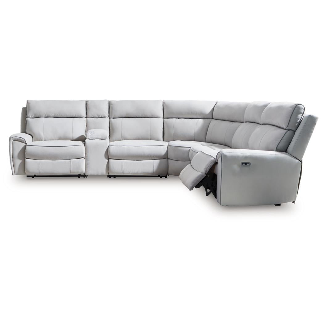 Signature Design by Ashley Social Pointe PC98802S10 6 pc Power Reclining Sectional IMAGE 1
