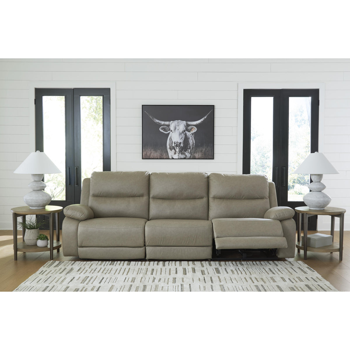 Signature Design by Ashley Narwhal Place PC99201S1 3 pc Power Reclining Sectional IMAGE 3