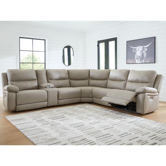 Signature Design by Ashley Narwhal Place PC99201S10 6 pc Power Reclining Sectional IMAGE 3