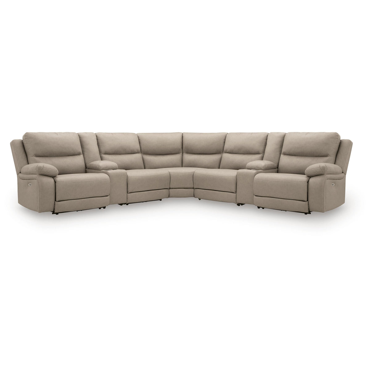 Signature Design by Ashley Narwhal Place PC99201S34 7 pc Reclining Sectional with Storage Consoles IMAGE 1