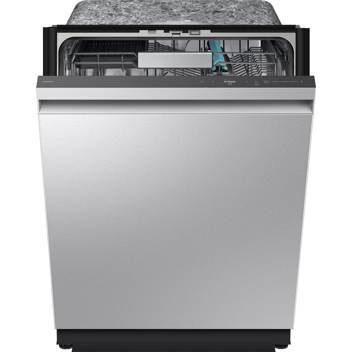 Samsung Bespoke Built-In Dishwasher with Third Rack and AI Wash DW90F89T0USRAA IMAGE 4