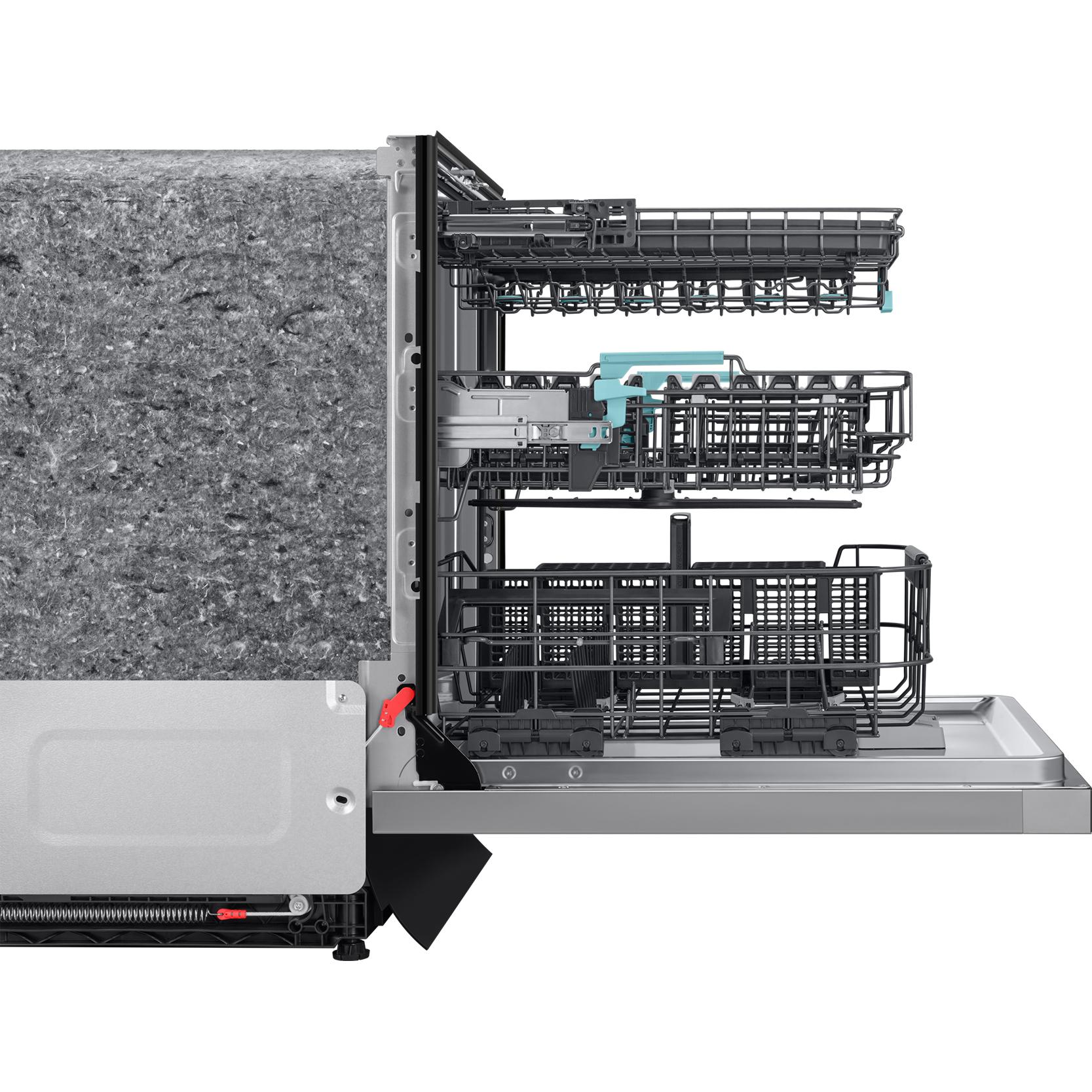 Samsung Bespoke Built-In Dishwasher with Third Rack and AI Wash DW90F89T0USRAA IMAGE 5