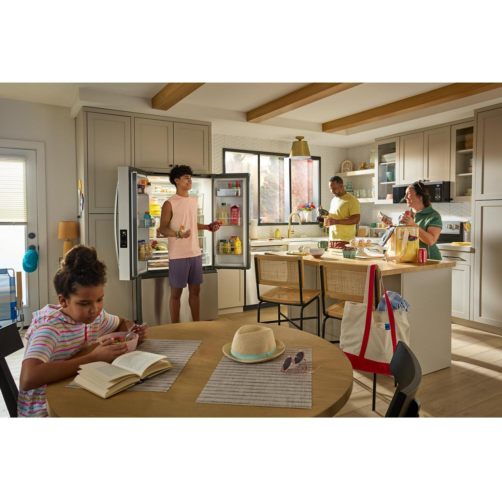 Whirlpool 36-inch, 31 cu. ft. Freestanding French 3- Door Refrigerator with Internal Water Dispenser WRFF3336SZ IMAGE 18