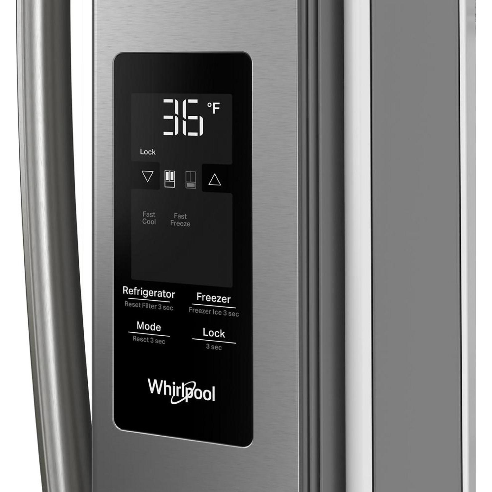 Whirlpool 36-inch, 31 cu. ft. Freestanding French 3- Door Refrigerator with Internal Water Dispenser WRFF3336SZ IMAGE 8